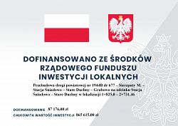 Przebudowa drogi powiatowej nr 1944B dr 677 – Sierzputy M. – Stacja Śniadowo – Stare Duchny – Grabowo na odcinku Stacja Śniadowo – Stare Duchny w lokalizacji 1+825,0 – 2+731,46