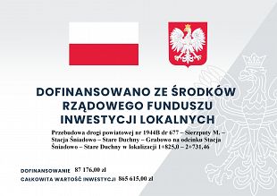 Przebudowa drogi powiatowej nr 1944B dr 677–Sierzputy M.–Stacja Śniadowo–Stare Duchny–Grabowo